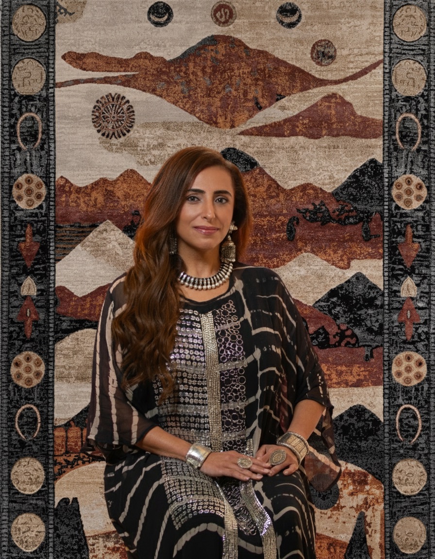 بدور القاسمي تتعاون مع “جايبور” العالمية في إطلاق مجموعة سجاد فاخرة تحت عنوان “همسات الصحراء”
